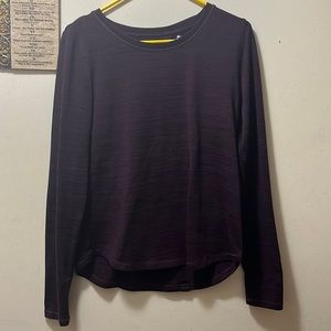 90 degree athletic womens long sleeve shirt size L